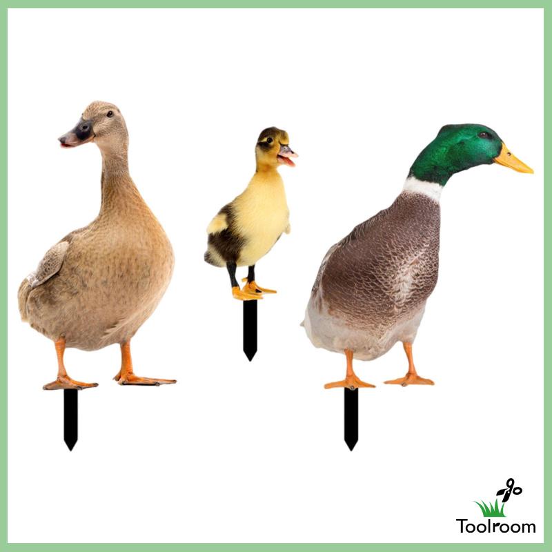 Set 3 Bức Tượng Vịt Trang Trí Sân Vườn