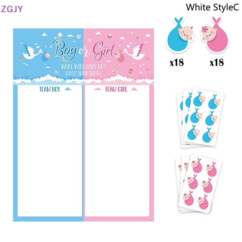 Tấm Áp Phích Dán Trang Trí Tiệc In Chữ Baby Gender Reveal Vog Mới