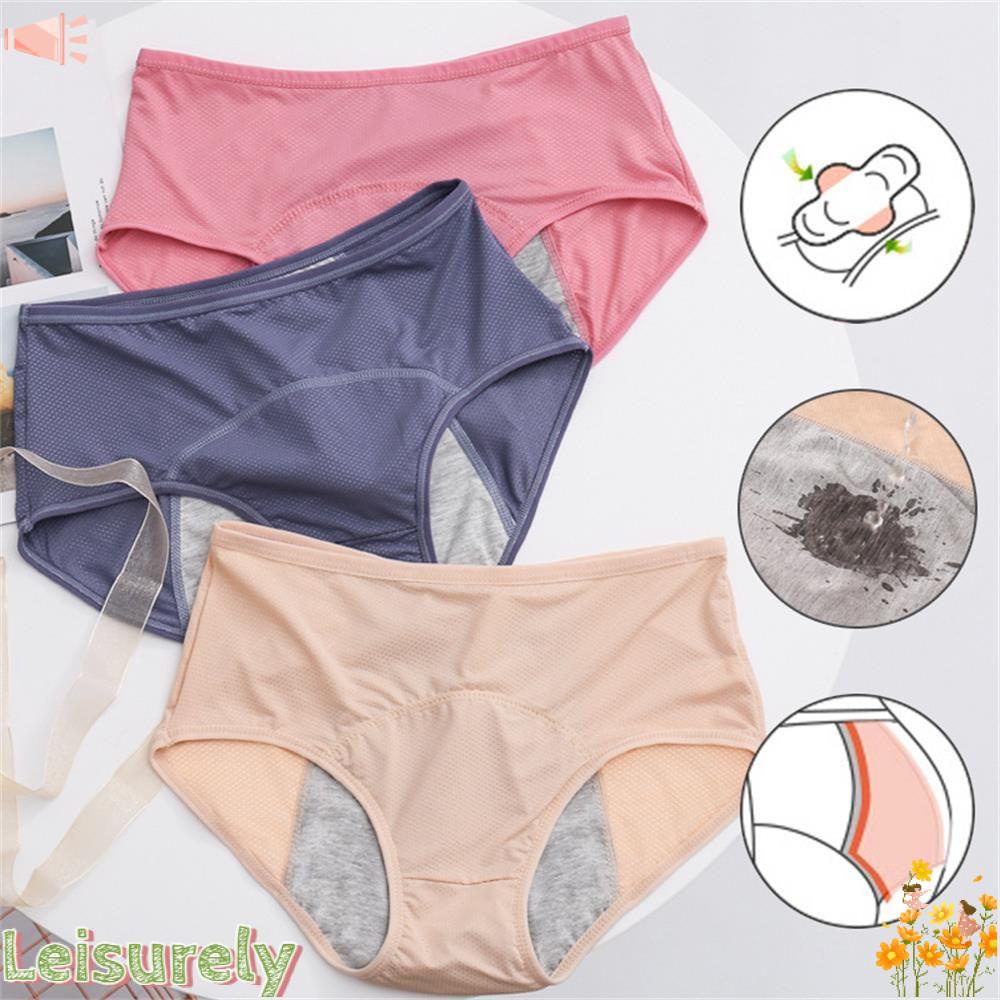 LEILY Quần Lót Lưng Vừa Chống Rò Rỉ Thời Trang Cho Nữ