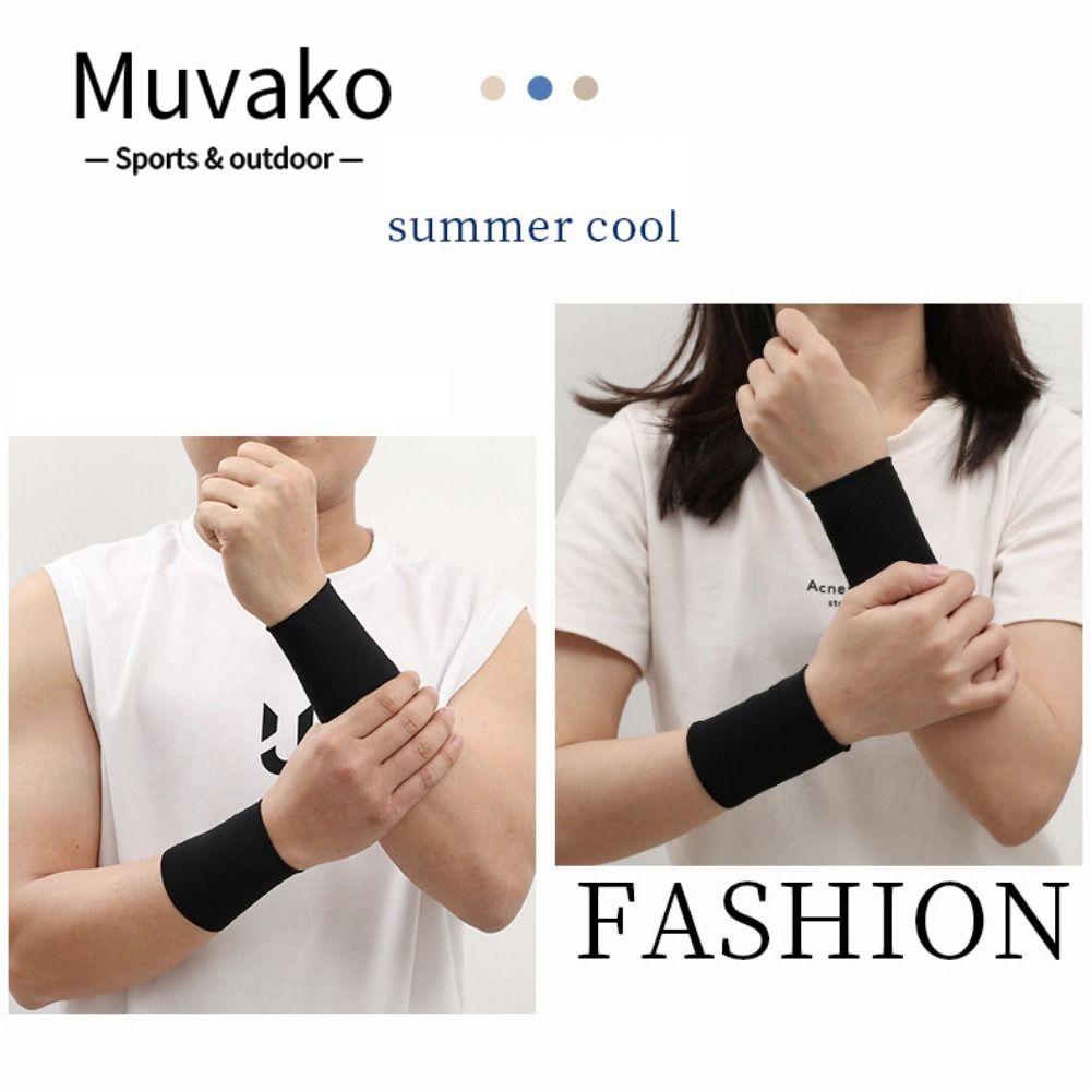 MUVAKO Băng Quấn Bảo Vệ Cổ Tay Co Giãn Khi Chơi Thể Thao