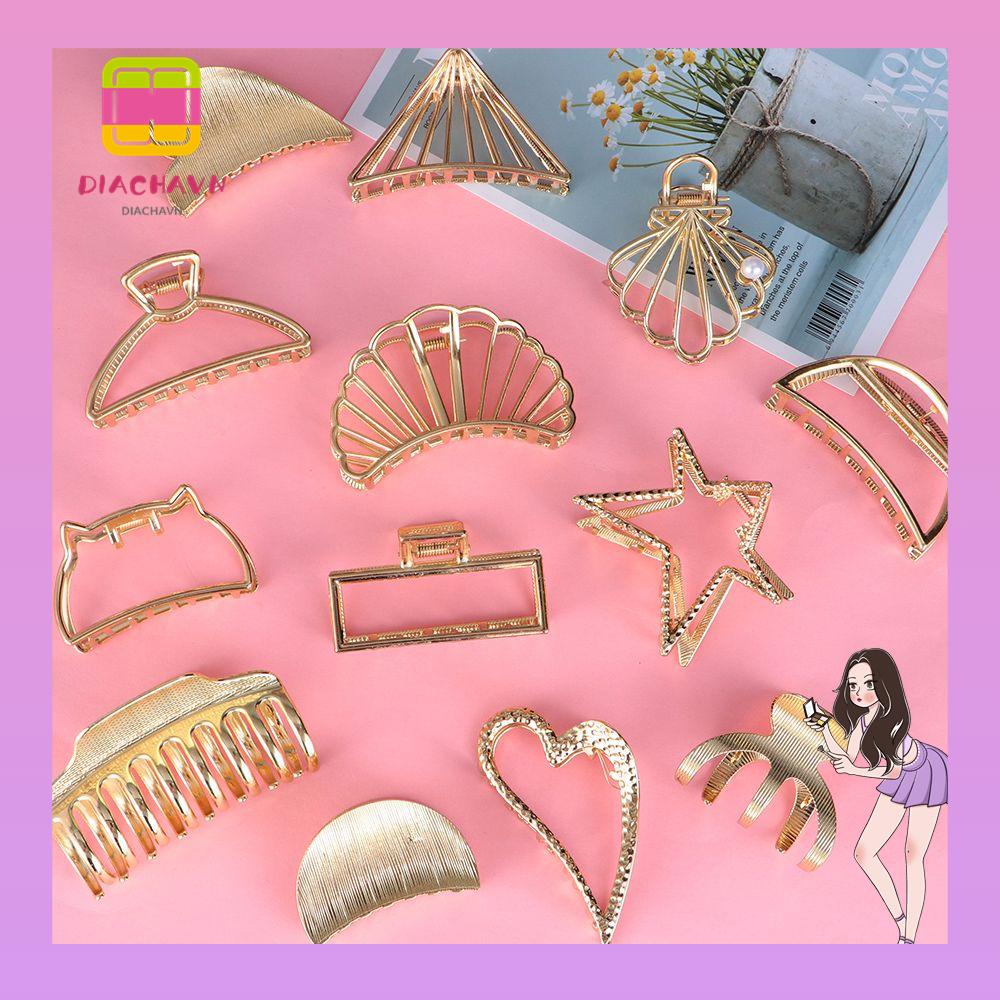 DIACHAVN Kẹp Càng Cua Bằng Kim Loại Tạo Kiểu Tóc Đuôi Ngựa Cho Nữ