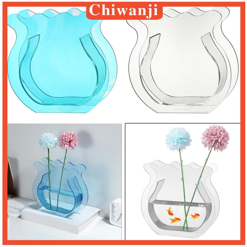 Lọ Hoa Bằng Acrylic Trong Suốt Thiết Kế Tối Giản Dùng Trang Trí