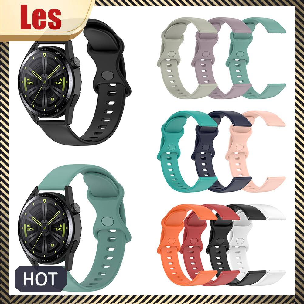 Dây Đeo Đồng Hồ Thể Thao Bằng Silicone Mềm 22mm Cho Huawei GT3 GT2