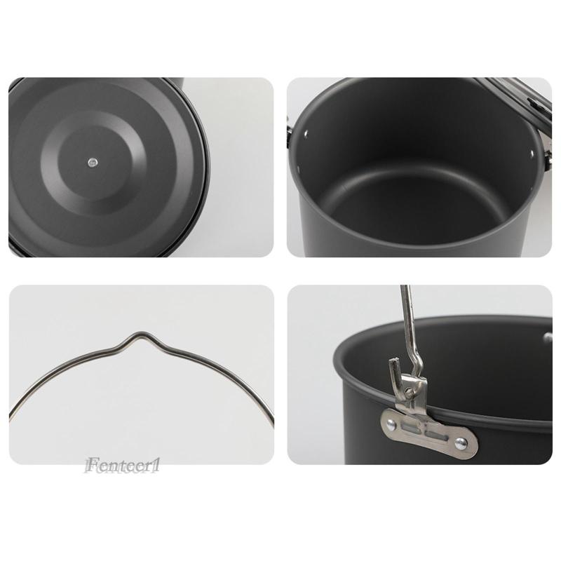 [Fenteer1] Nồi Nấu Ăn Nấu Ăn Dung Tích Lớn Dùng Khi Đi Cắm Trại / Leo Nú