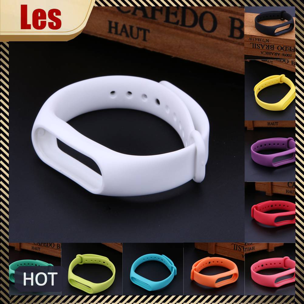 Dây Đeo Thay Thế Chất Liệu TPU Màu Trơn Cho Xiaomi Mi Band 2