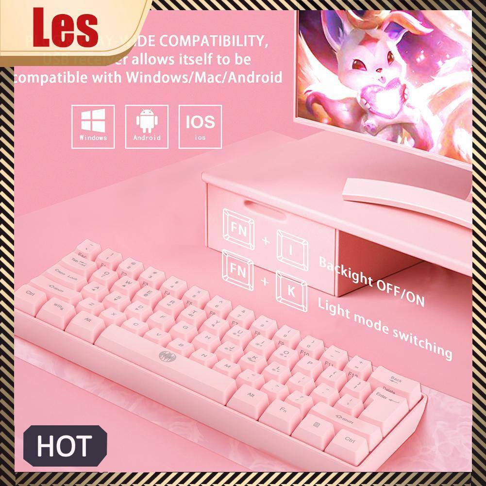 Bàn PhíM Gaming G61 Không Dây Bluetooth 61 PhíM RGB 2.4G