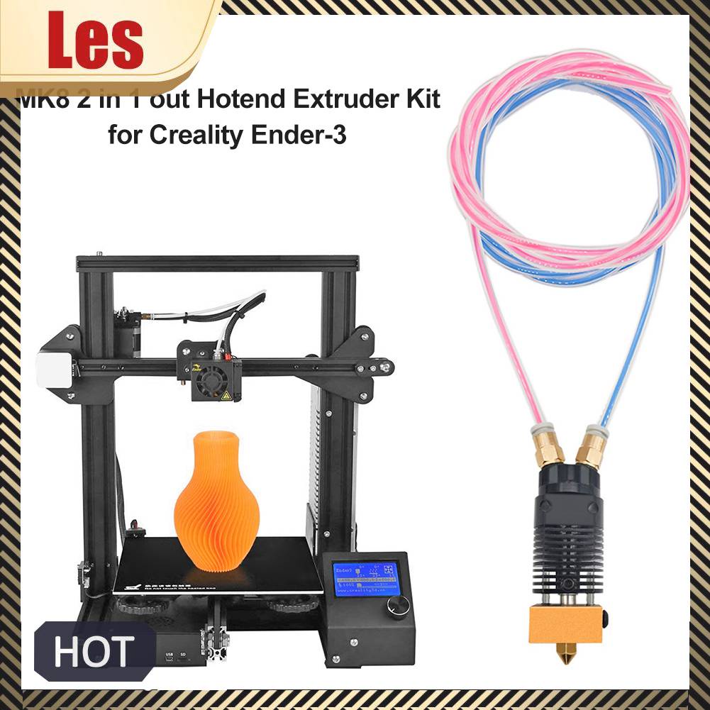 Bộ Đầu Phun MK8 2 Trong 1 Cho Máy in 3D Creality Ender-3 / CR-10