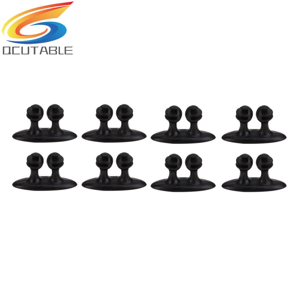 Set 8 Kẹp Tai Nghe / Dây Cáp Gắn Bảng Điều Khiển Xe Hơi