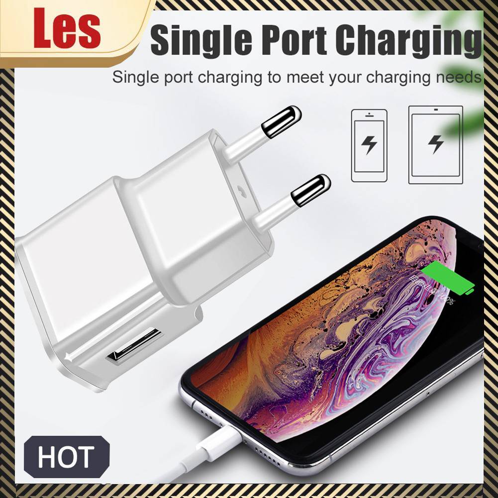 Củ Sạc Nhanh 1A 2A Phích Cắm EU Cho Điện Thoại