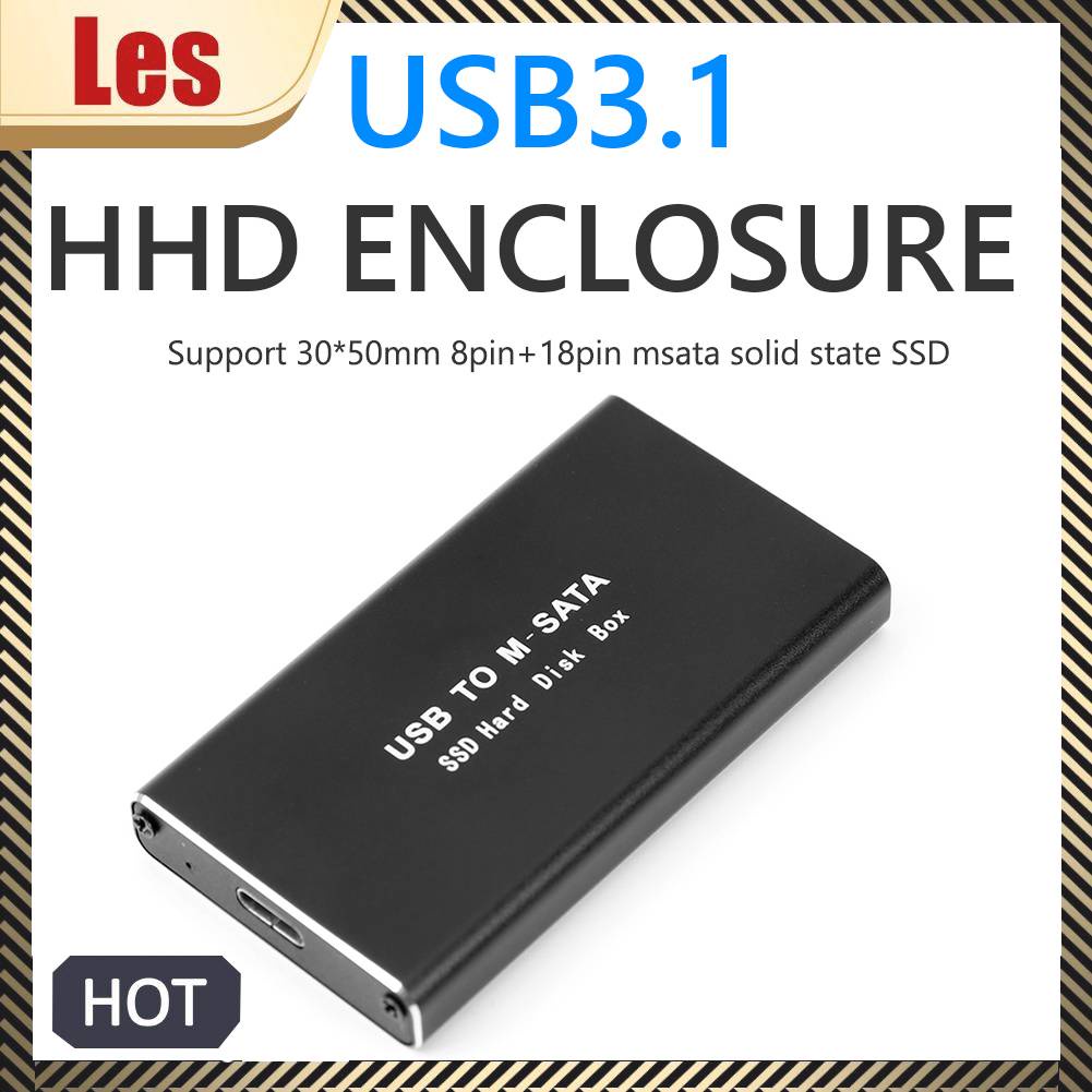 Bộ ChuyểN ĐổI Ổ CứNg Di ĐộNg mSATA Sang Type-C 3.1 Cho Laptop