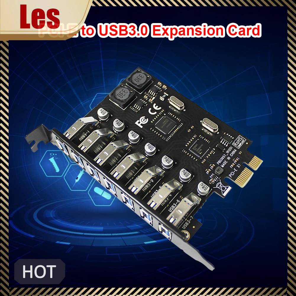 Card Mở Rộng PCI-E 7 Cổng USB 3.0 PCI Tốc Độ Cao