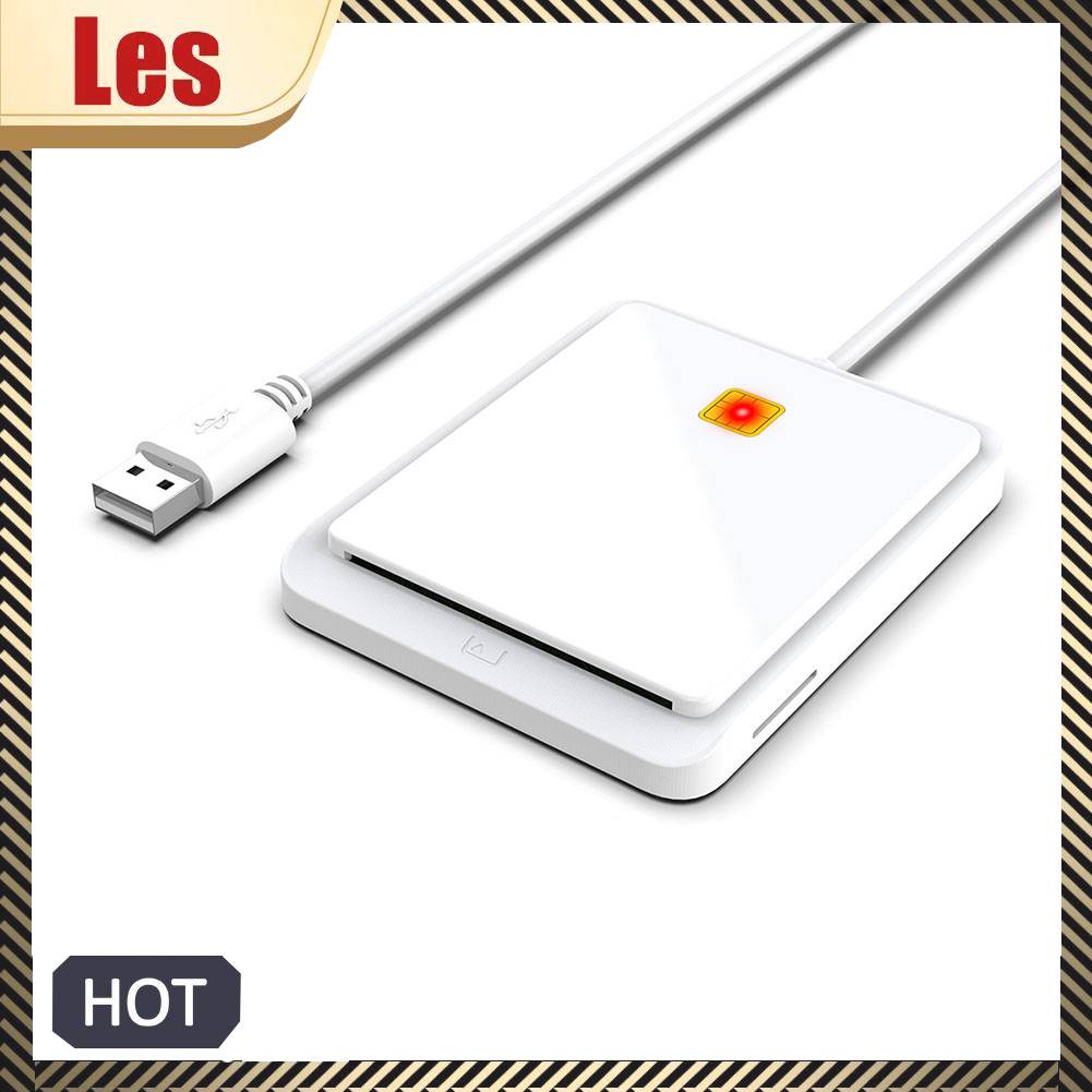 Đầu Đọc Thẻ Thông Minh USB 2.0 Cho Dac IC ID Bank SIM Card Windows 7 8 10 Vista