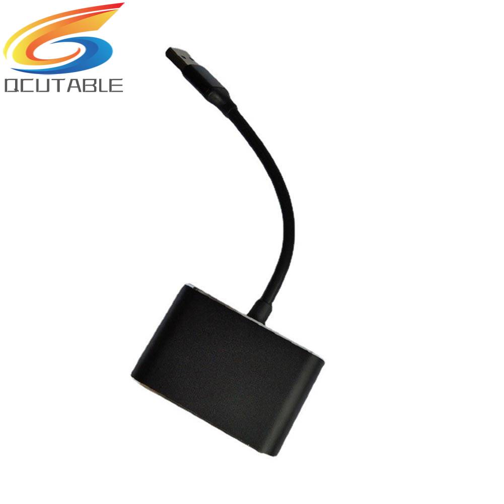 Bộ Chia Cổng Âm Thanh 3.5 USB C VGA Cho PC Laptop TV