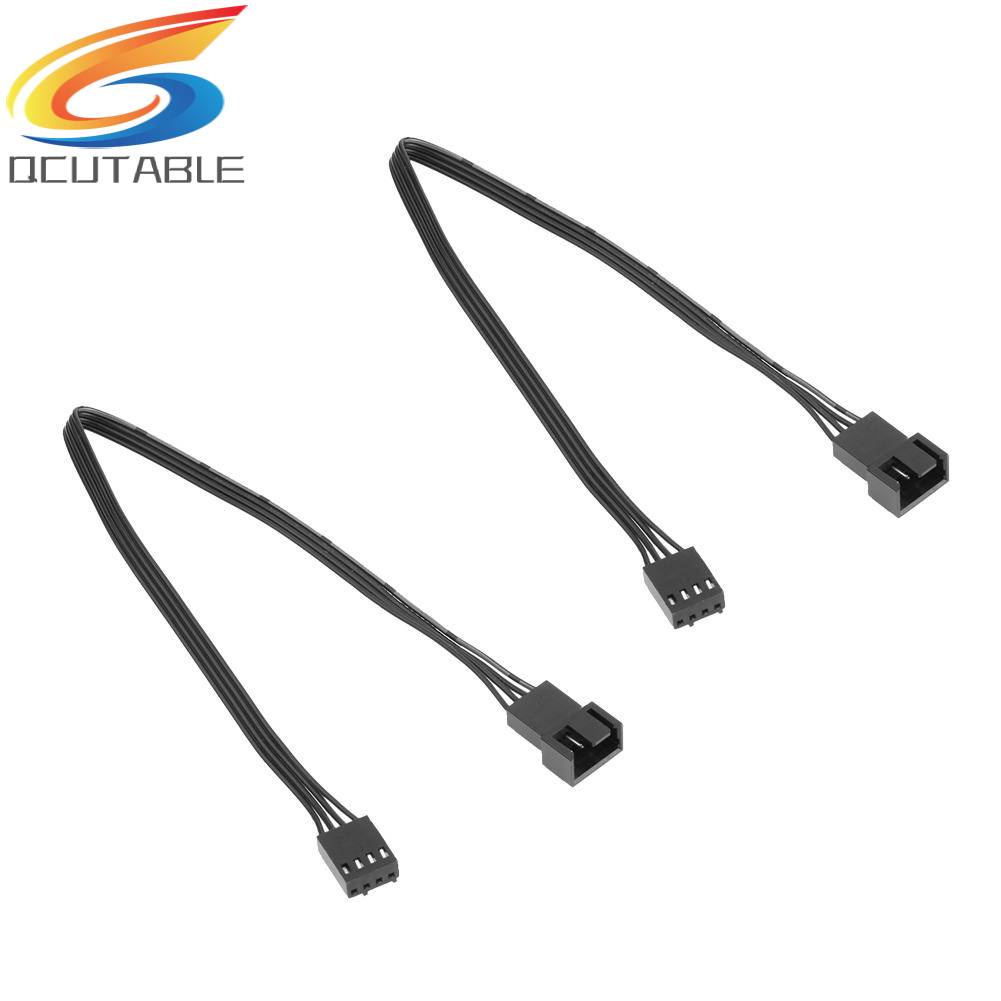 2 Cáp Chuyển Đổi 4 Pin Cái Sang PWM Quạt 4Pin Đực