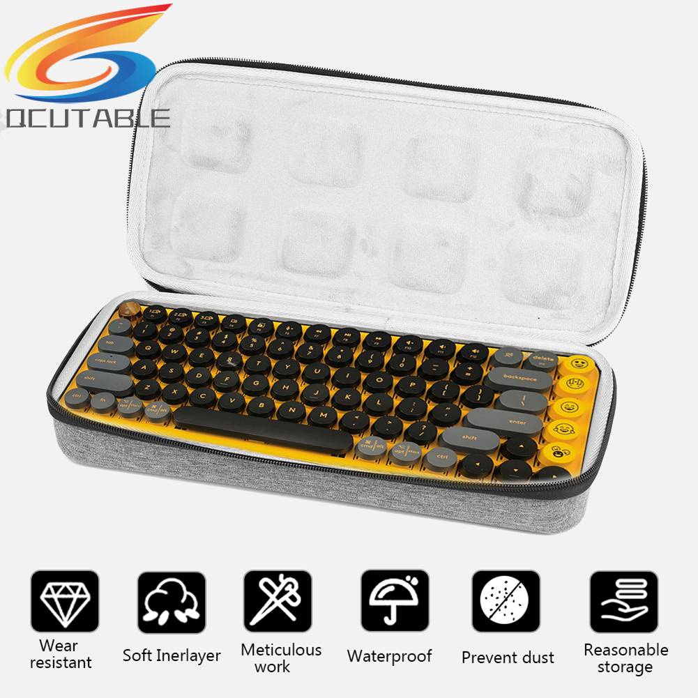 Túi Đựng Bàn Phím Không Dây Logitech POP Keys Chất Liệu EVA Cứng Chống Thấm Nước