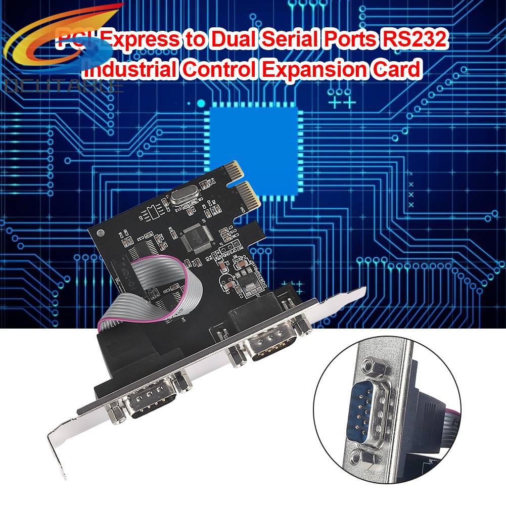 Thẻ Mở Rộng PCI-Express Sang Cổng Kép RS232 Chuyên Dụng