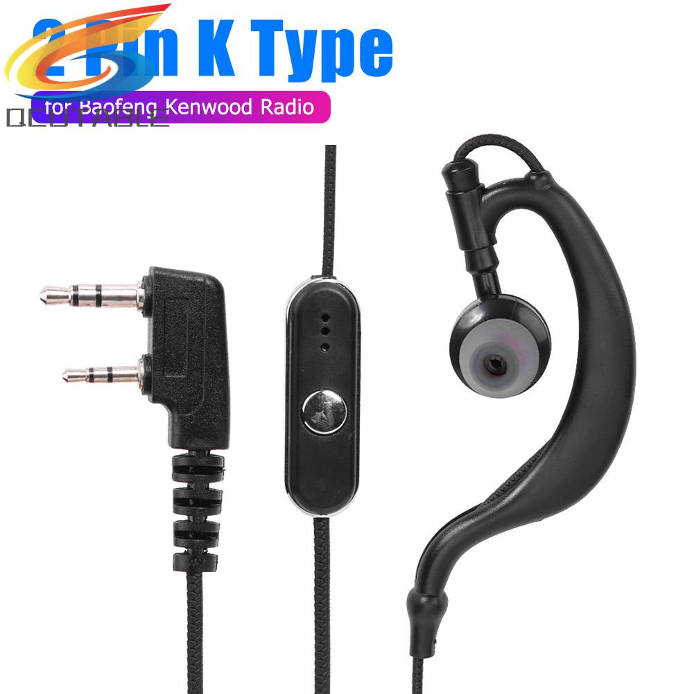 Tai Nghe Nhét Tai Loại G 2 Pin Kèm Mic PTT Cho Radio Baofeng Kenwood