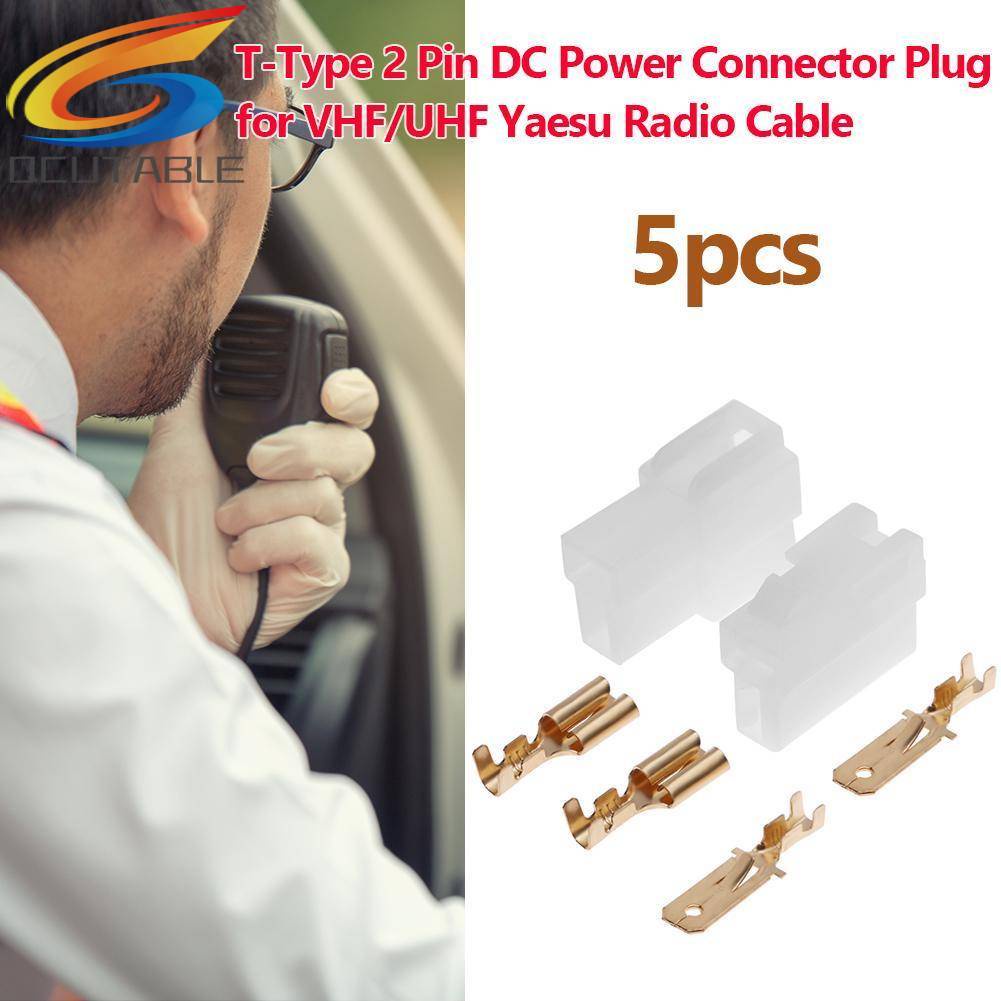 Bộ 5 Đầu Nối 2 Pin DC Cho VHF / UHF Yaesu