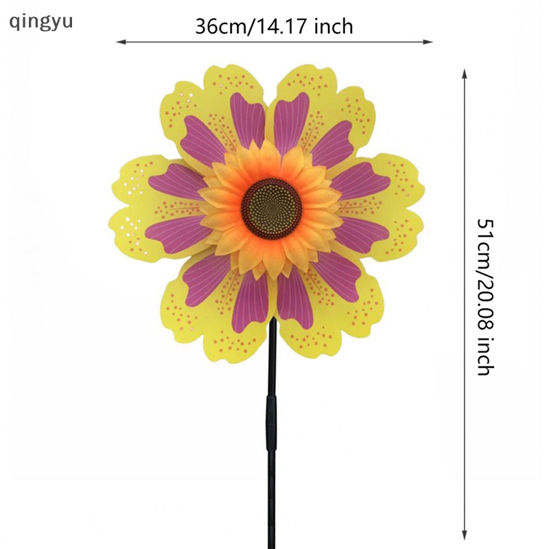 Qingyu Cối Xay Gió Một Lớp Thiết Kế Hoa Hướng Dương Nhiều Màu Sắc Đẹp Mắt