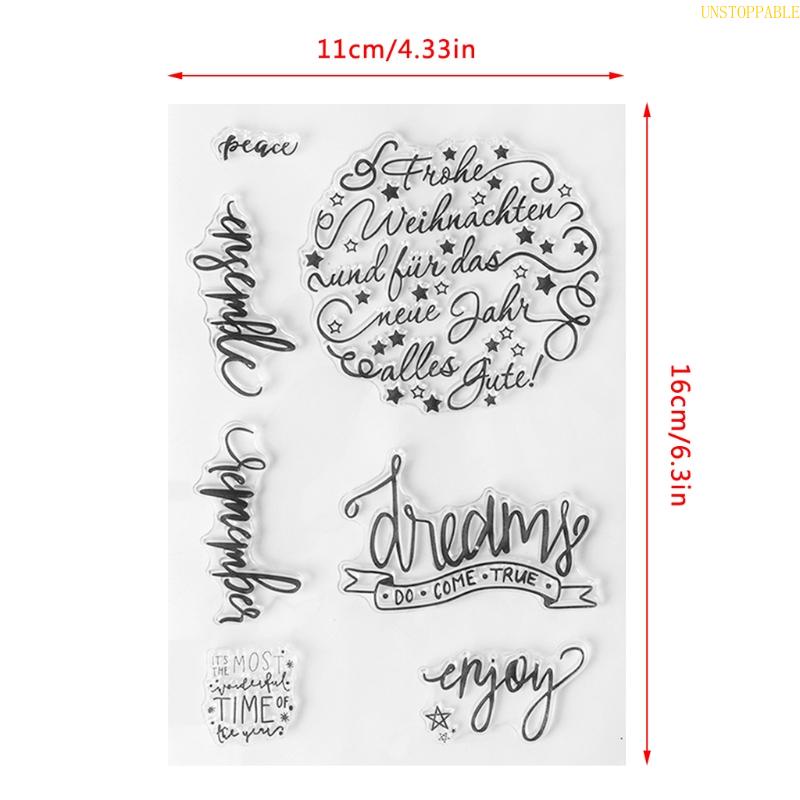 Con Dấu Silicon Trong Suốt Dùng Trang Trí Album Ảnh DIY S37