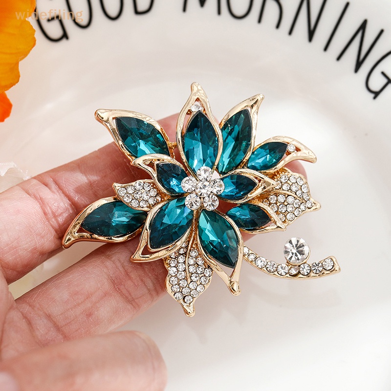 Ghim Cài Áo Hình Hoa Đính Đá Pha Lê Thời Trang Dành Cho Nữ