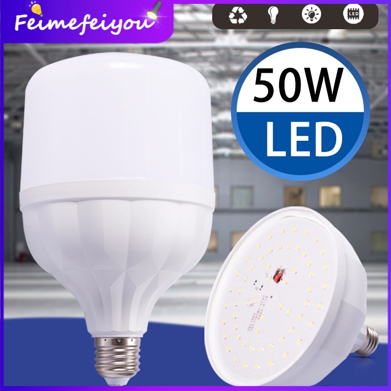 Bóng Đèn LED E27 Tiết Kiệm Năng Lượng 50W / 40W / 30W / 20W / 15W / 10W / 5W
