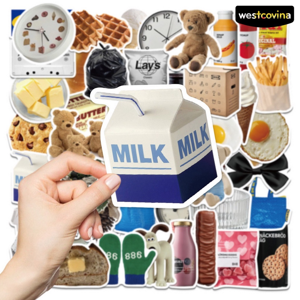 [WSTN]✎Bộ 50 Miếng Dán Họa Tiết Hoạt Hình Bằng PVC Chống Thấm Nước Trang Trí Ván Trượt DIY