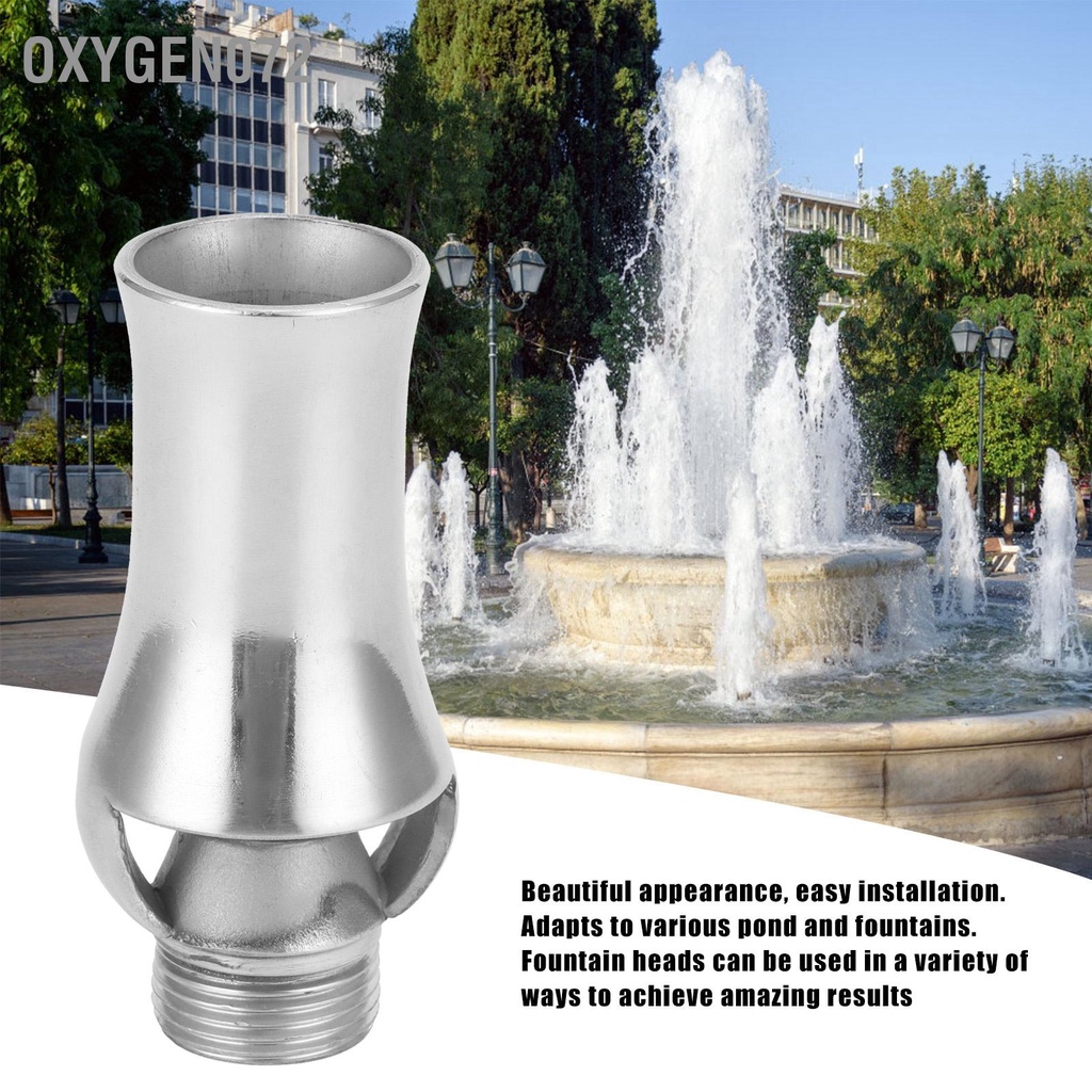 Oxygen072 Vòi phun nước hình cây tuyết tùng bằng thép không gỉ Đầu có thể điều chỉnh ao