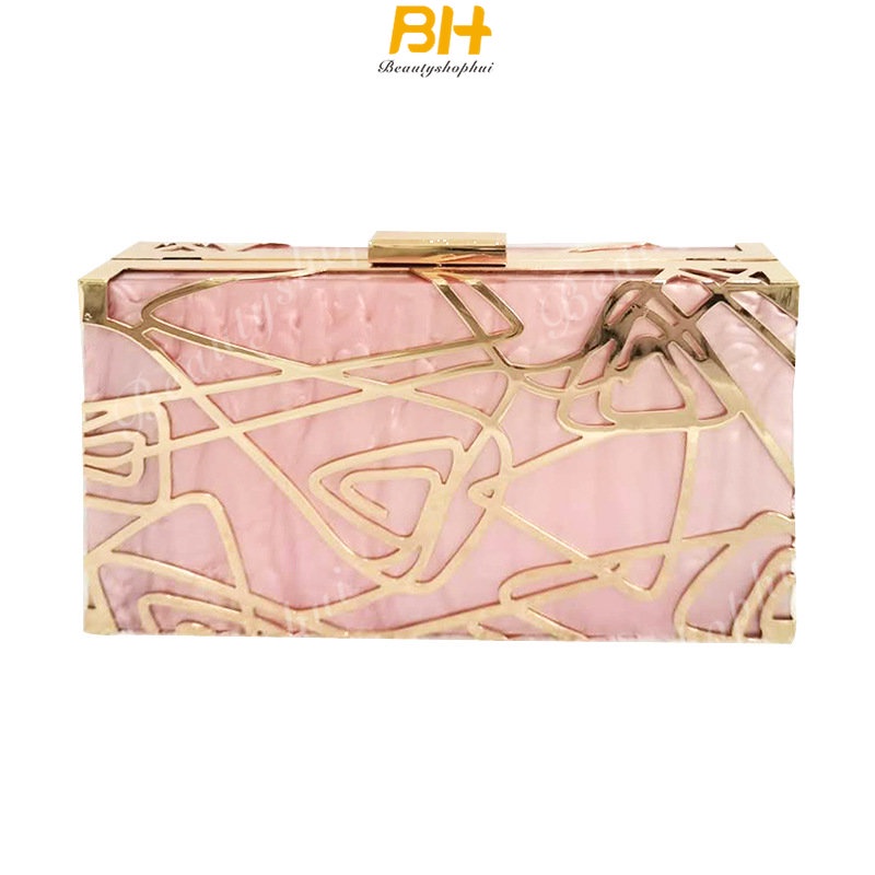 Túi Cầm Tay Dáng Vuông Nhỏ Bằng Acrylic Cao Cấp Cho Nữ