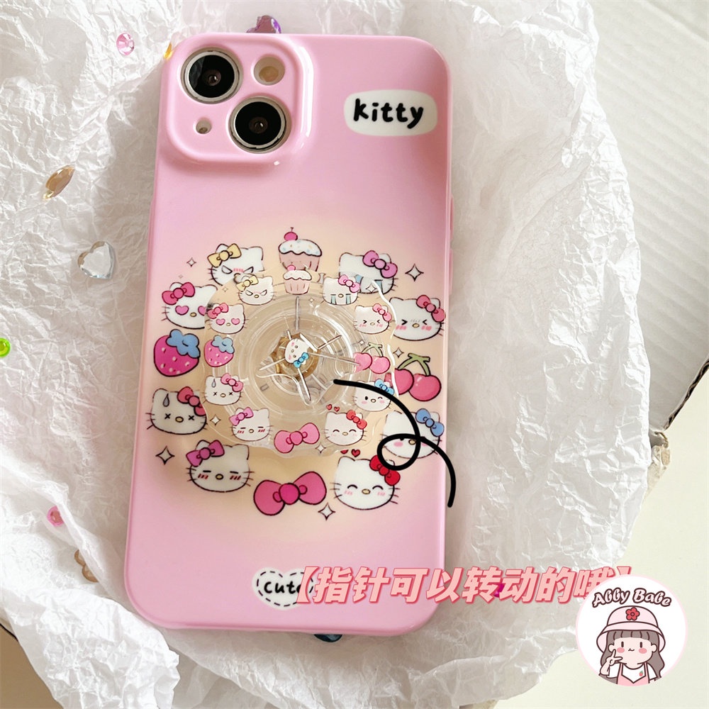 Ốp Điện Thoại TPU Mềm Bóng Trong Suốt Có Giá Đỡ Đồng Hồ Xoay Chống Va Đập Và Bụi Bẩn Cho IPhone 14 Pro Max 11