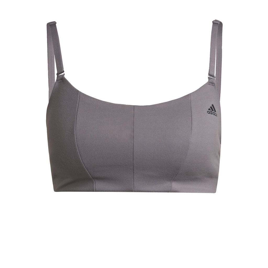 adidas Tập luyện Áo Bra Light Support Yoga Studio Nữ Xám HL6108