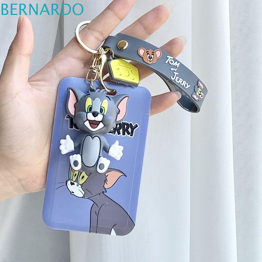 BERNARDO Vỏ Bọc Thẻ ID / Chìa Khóa Họa Tiết Tom &amp; Jerry Dễ Thương Cho Học Sinh
