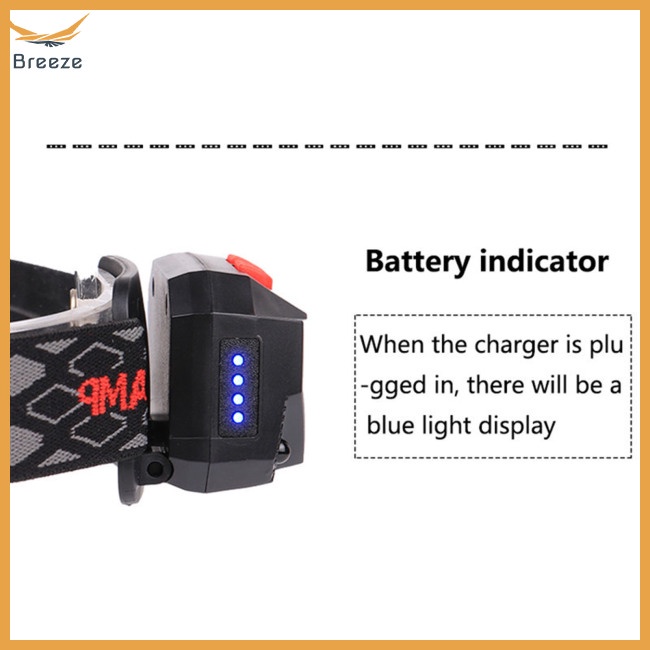 Đèn Led Đeo Đầu 8 Chế Độ Có Cảm Biến Chuyển Động Mạnh Mẽ