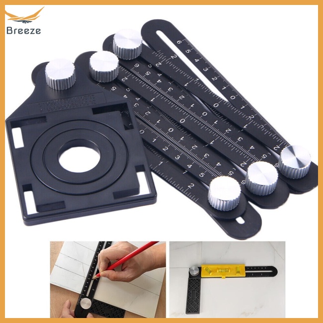 Thước Đo 6 Góc Gấp Gọn Đa Năng Tiện Dụng Cho Thợ Mộc