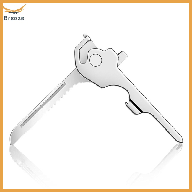 Móc Khóa Sinh Tồn Kiêm Dụng Cụ Mở Nắp Chai Đa Năng 6 Trong 1