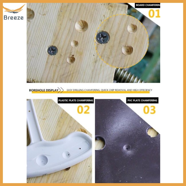 Set 6 Mũi Khoan Gỗ HSS 5Flute 90 Độ 6mm-19mm