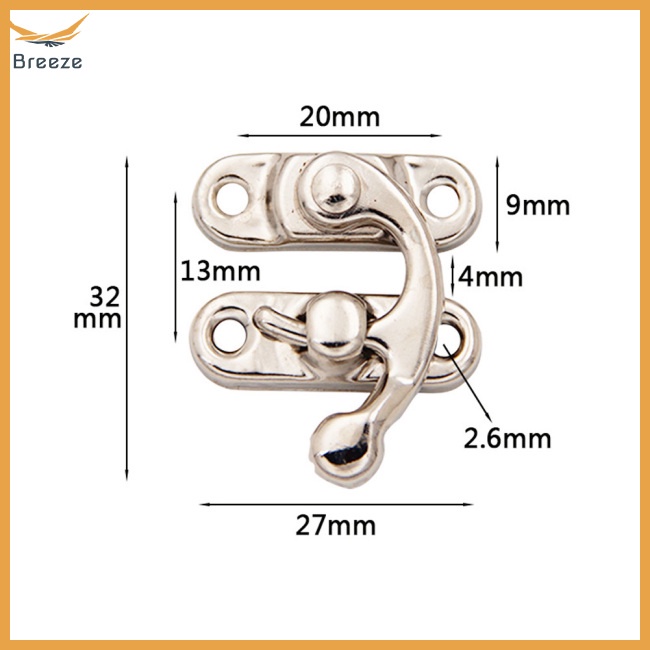 Set 10 Móc Khóa Kim Loại Cổ Điển Cho Túi Xách