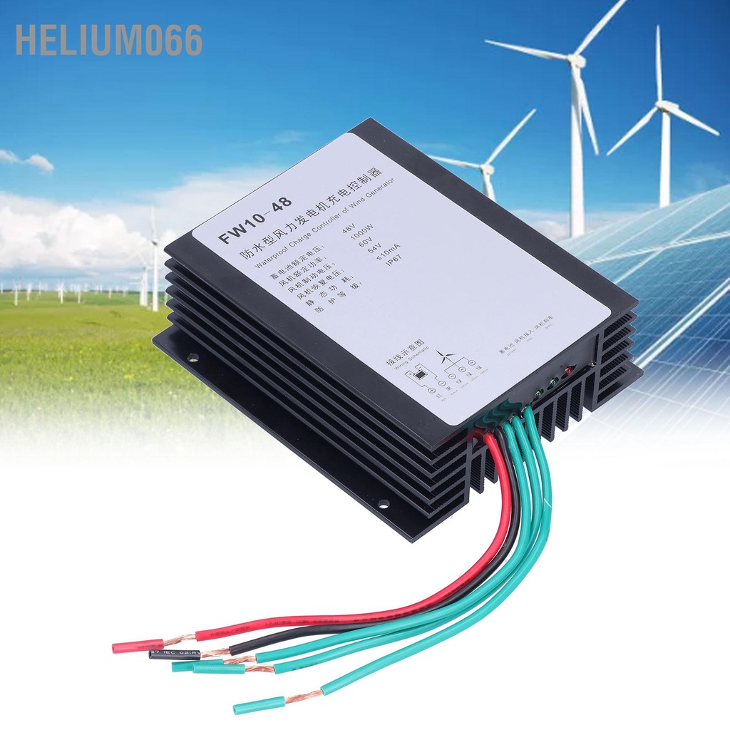 Helium066 Bộ Điều Khiển Máy Phát Điện Tua Bin Gió Hộ Gia Đình Chống Thấm Nước Chỉnh 1000W 48V