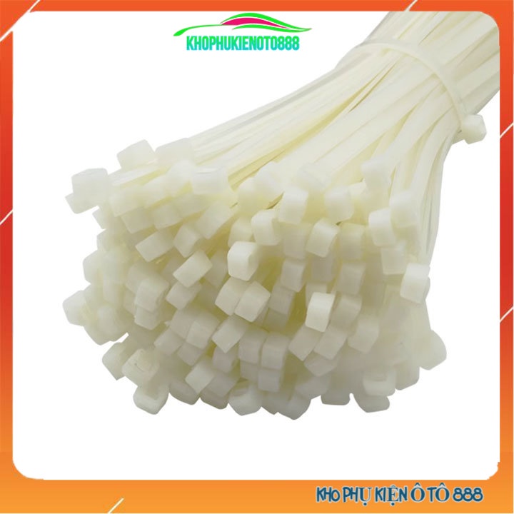 Dây thít , dây lạt nhựa, dây rút màu trắng đủ kích thước 10cm/15cm/20cm/25cm/30cm/35cm/40cm/50cm