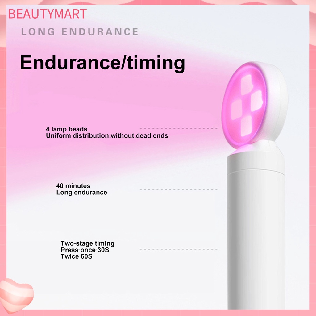 Đèn LED UV Sấy Khô Móng Tay 12W 4 LED 40S Có Thể Sạc Lại