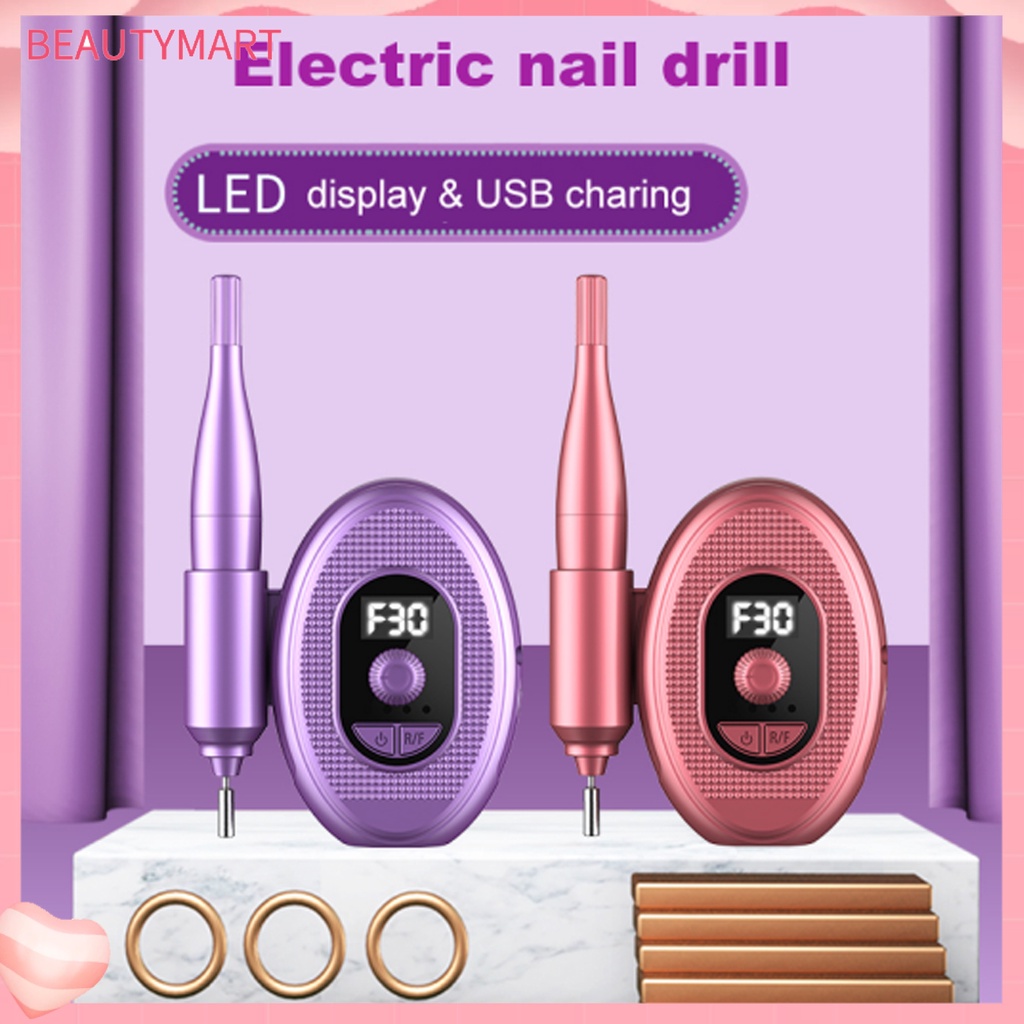Máy Đánh Bóng Móng Tay Tốc Độ Nhanh Kèm Cáp USB Chuyên Dụng Cho Salon