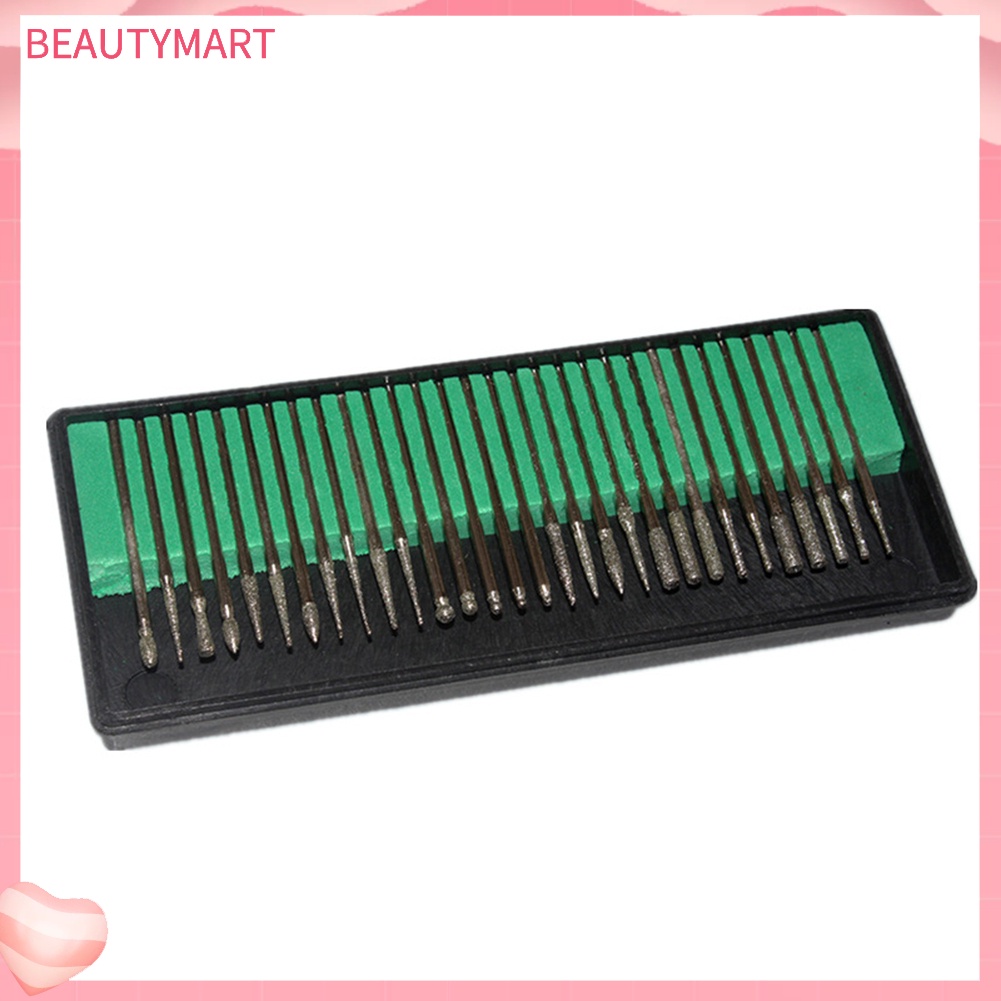 Set 30 Đầu Mài Đánh Bóng Móng Tay Bằng Thép Không Gỉ