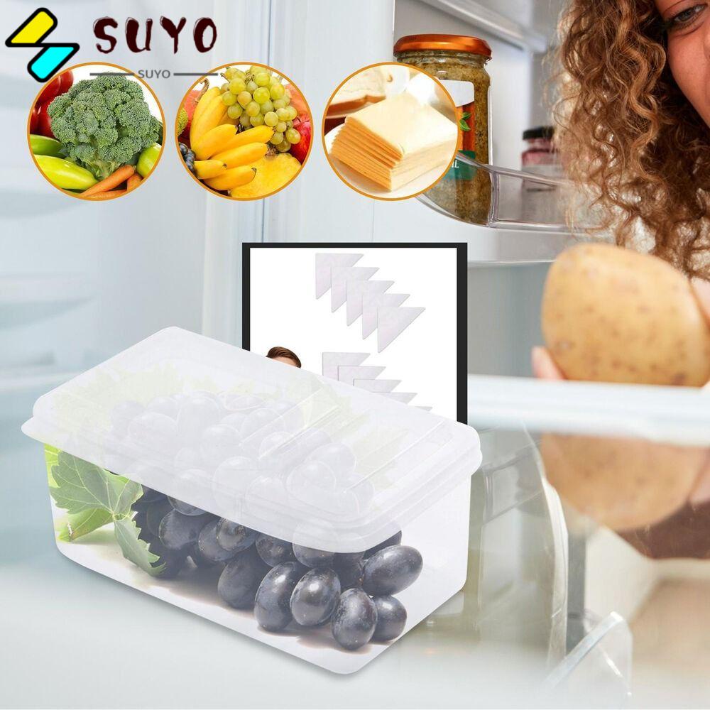 SUYO Hộp Đựng Gia Vị Bằng Nhựa Trong Suốt Có Nắp Đậy