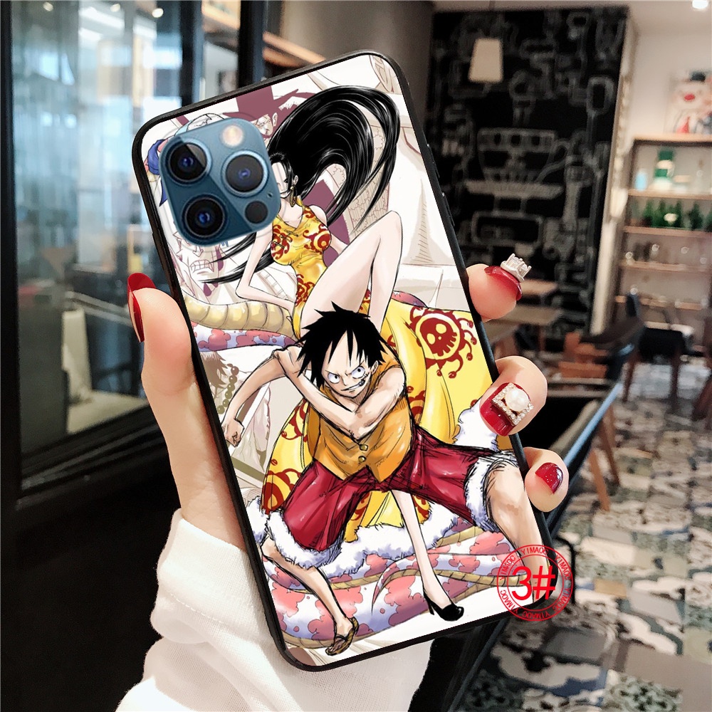 Ốp Điện Thoại TPU Dẻo Họa Tiết Hoạt Hình one piece luffy Cho iPhone X XS 11 Pro Max 14 plus 248YPJ