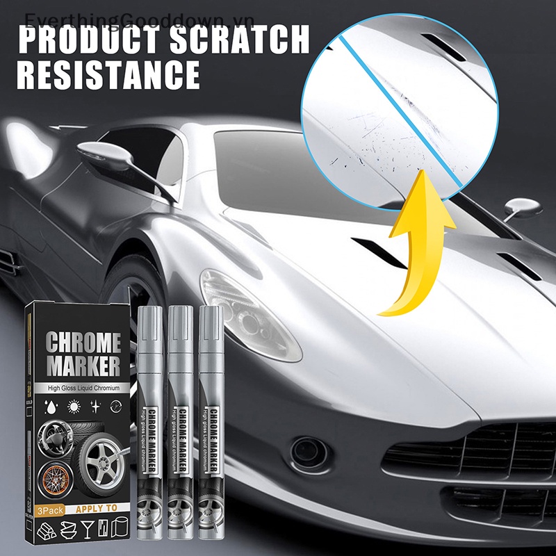 Bộ 3 Bút Lông Đánh Dấu Lốp Xe Hơi Bằng Chrome