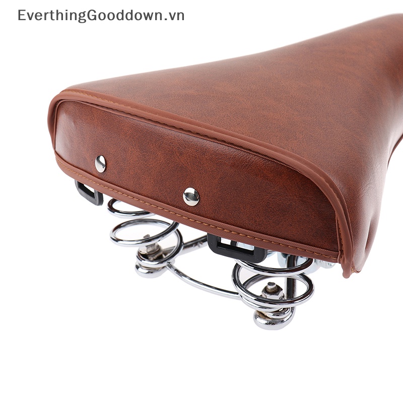 Everthinggooddown Yên Xe Đạp Bằng Da PU Thoải Mái Phong Cách Cổ Điển