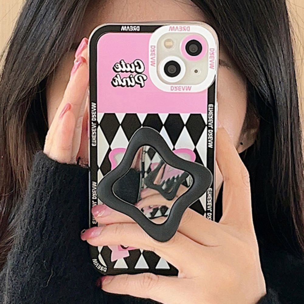 Ốp Điện Thoại TPU Mềm Chống Sốc Có Giá Đỡ Gương Cho IPhone 14 13 12 11 Pro Max X XR 8 7 Plus SE