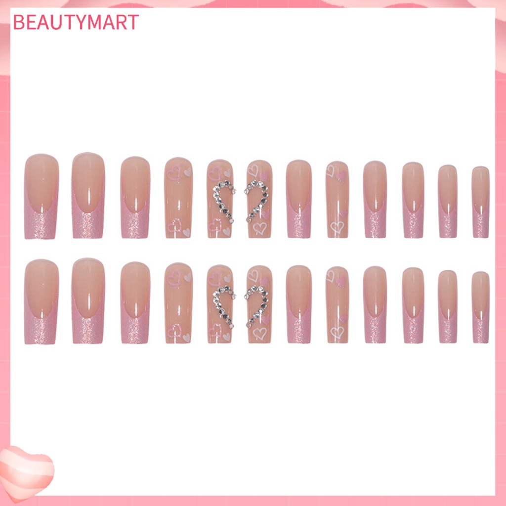 1 Bộ Móng Tay Giả Có Độ Bóng Cao Che Phủ Cao Dễ Tẩy Trang DIY