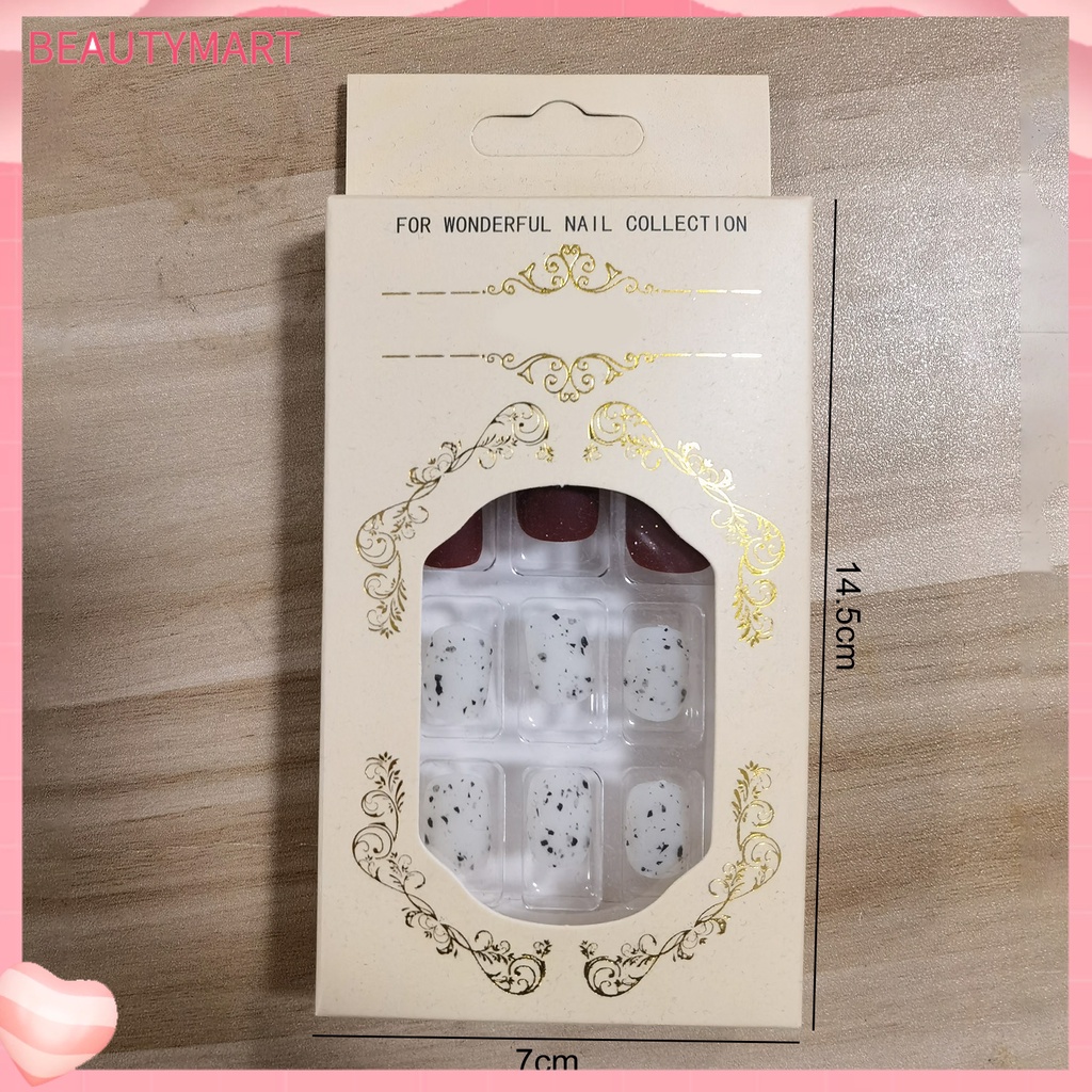 1 Bộ Móng Tay Giả Siêu Mỏng Màu Sắc Sống Động Dễ Sử Dụng DIY