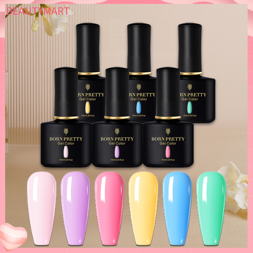 Bộ 6 Lọ Sơn Móng Tay 10ml Không Gây Kích Ứng Cho Nữ